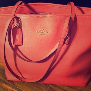 Coach light pink purse